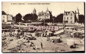 Old Postcard Batz Loire int Fond de La Plage Saint Michel