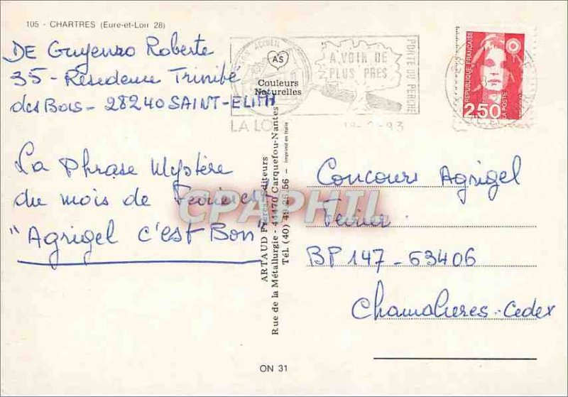Modern Postcard Chartres (Eure et Loir)