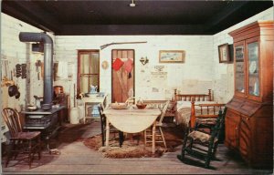 Sod House Interior Pioneer State Historical Society Topeka Kansas KS Postcard