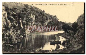 Postcard Old Bay of Cassis Calanque of Port Miou