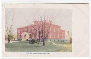 Sherman Hall Fort Leavenworth Kansas 1907c postcard