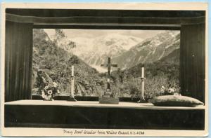 New Zealand - Franz Josef Glacier from Waiho Chapel   *RPPC