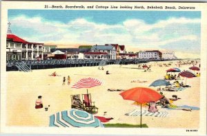 Postcard BEACH SCENE Rehoboth Beach Delaware DE AO2696