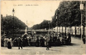 CPA AGEN Jardins du Gravier (89818)