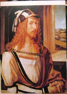 Postcard Art Albrecht Durer Self Portrait - unposted