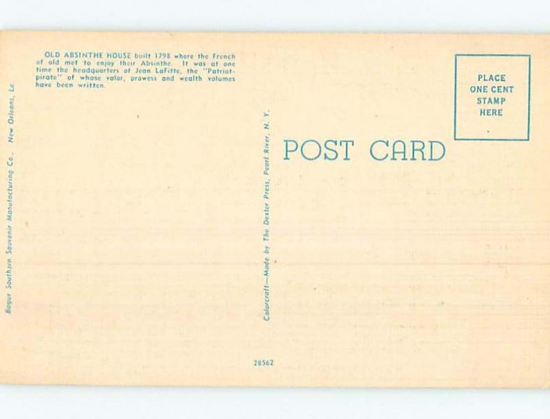 Unused Linen POSTCARD FROM New Orleans Louisiana LA HM9330