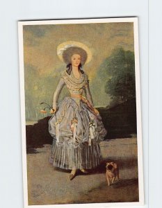 Postcard The Marquesa de Pontejos by Goya Nat'l Gallery of Art Washington DC USA