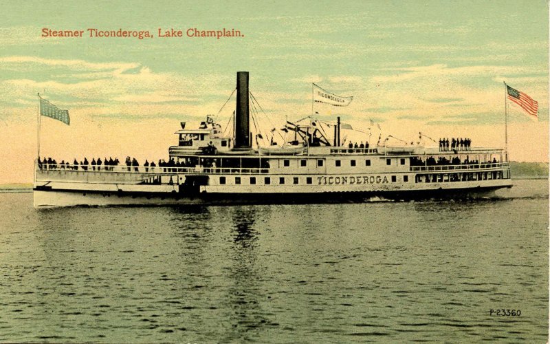 VT - Lake Champlain. Steamer Ticonderoga