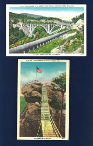 N87 Western, 2 pcs. High Bridge over Green River & The Last Stairway, Linens