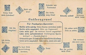 GUTFERNGRUS! GOOD GREEETING-FUR POSTKARTEN SAMMIER-STAMP PLACEMENT POSTCARD