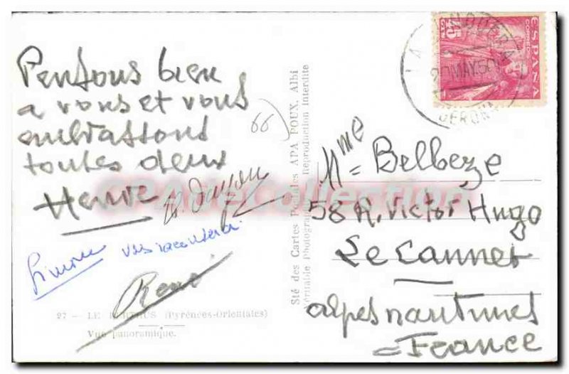 Postcard The Old PERTHUS Panoramic