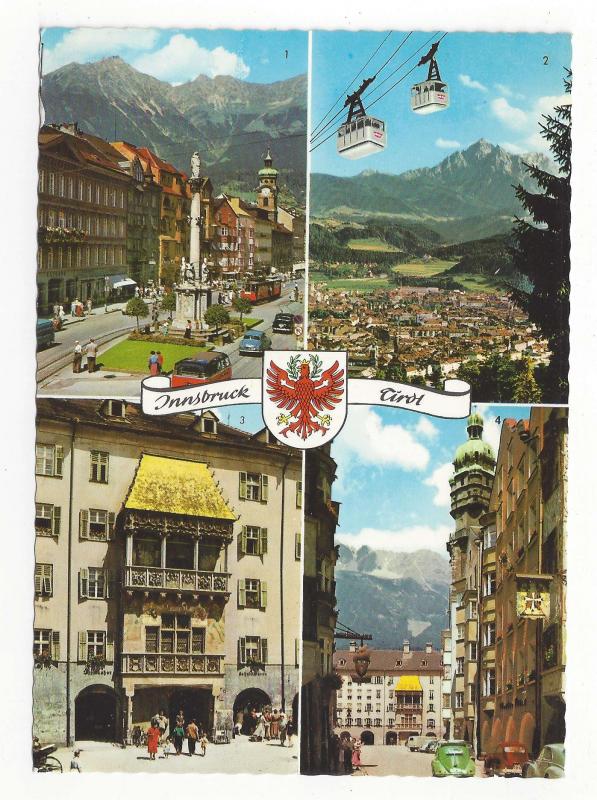 Tirol Austria Innsbruck Multiview Tyrol Vtg Postcard 4X6