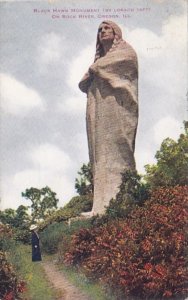 Illinois Oregon Black Hawk Monument On Rock River 1918