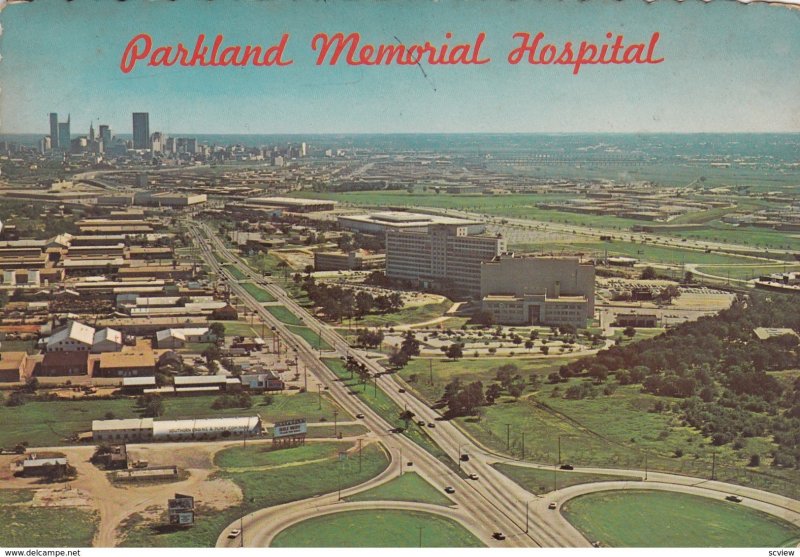 DALLAS, Texas, PU-1971; Aerial View Parkland Memorial Hospital