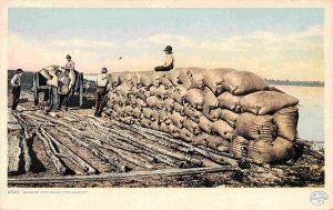 Rice Bag Shipment Ready for Market River Detroit Publishing Co 1910c postcard