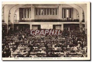 Vichy Old Postcard Interior of the new covered market