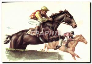 Old Postcard Equestrian Riding