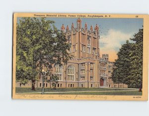 Postcard Thompson Memorial Library Vassar College Poughkeepsie New York USA