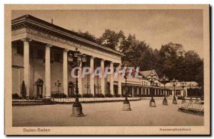 Old Postcard Baden Baden Konversationshaus