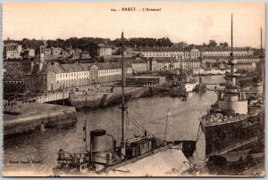 Brest L' Arsenal Grand Basar Brest France Antique Postcard