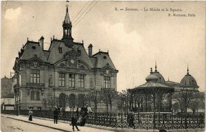 CPA SURESNES - La Mairie et le Square (581571)