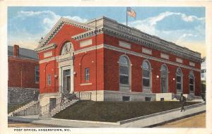 D93/ Hagerstown Maryland Md Postcard c1910 U.S Post Office Building