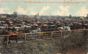 J62/ Bowling Green Ohio Postcard c1910 Thousand Rigs Wood County Fair 131