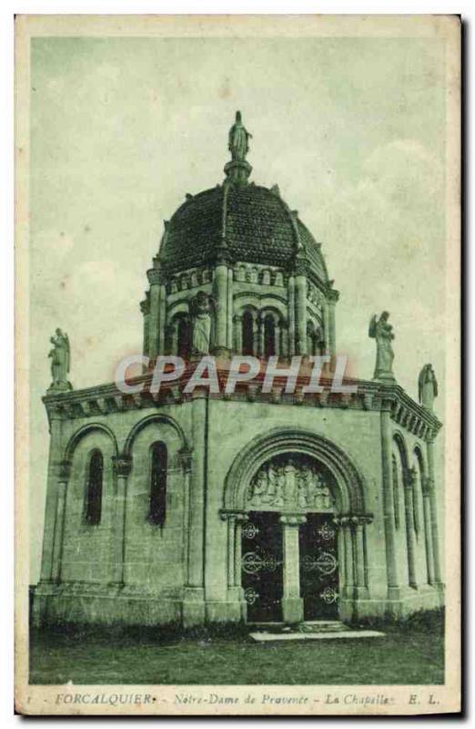 Old Postcard Forcalquier Notre Dame de Provence Chapel