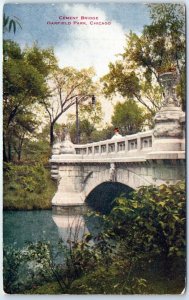 Postcard - Cement Bridge, Garfield Park - Chicago, Illinois