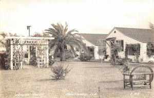 Hollywood Florida 1940s RPPC Real Photo Postcard Durgan Court Motel 