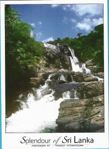 SRI LANKA WATERFALL - MAIL CARD FROM SRI LANKA