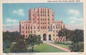 Texas Amarillo Potter County Court House Curteich