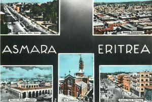 Eritrea Asmara multi views semi-modern postcard 