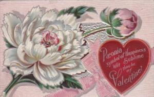 Valentine's Day With Paeonia and Red Heart 1921