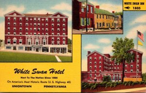 Pennsylvania Uniontown White Swan Hotel Curteich