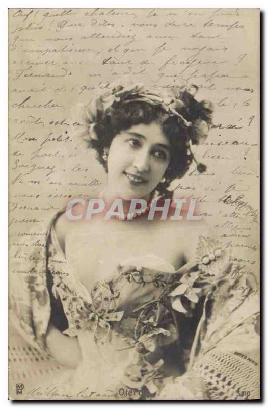 Old Postcard Fantasy Theater Woman Otero