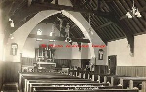 WI, Antigo, Wisconsin, RPPC, Episcopal Church Interior Scene, AJ Kingsbury Photo