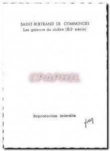 Postcard Moderne Saint Bertrand de Comminges The cloister galleries