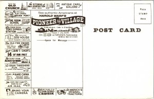 Pioneer Village Minden Nebraksa NE Postcard VTG UNP Vintage Unused Chrome 