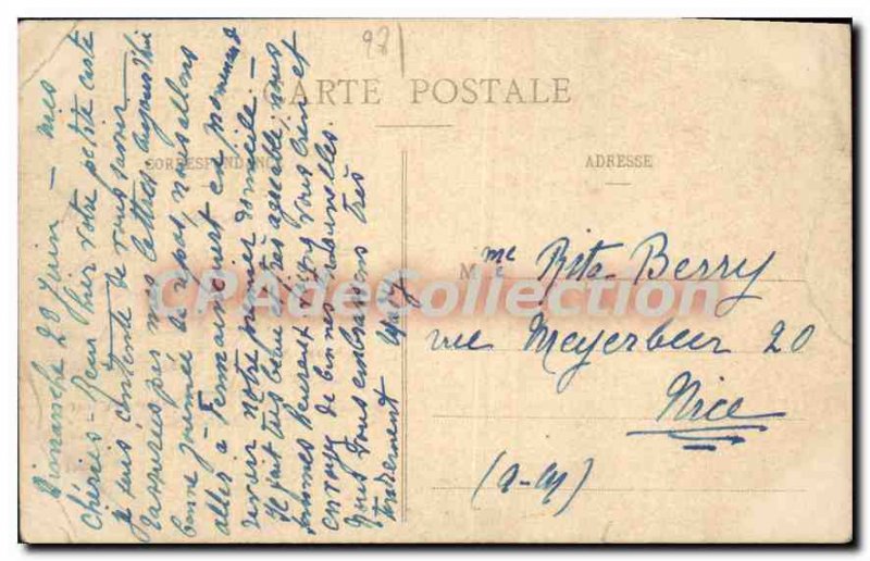 Old Postcard Dreux Chateau De Fermaincourt