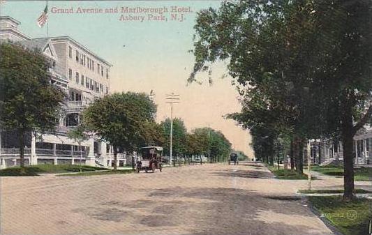 New Jersey Asbury Park Grand Avenue &  Marlborough Hotel