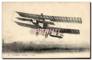 Old Postcard Jet Aviation Airplane Farman