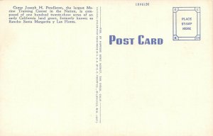 LP61  California  Postcard Camp Pendleton Military Post Exchange
