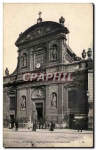 Old Postcard Paris Saint Elizabeth Church