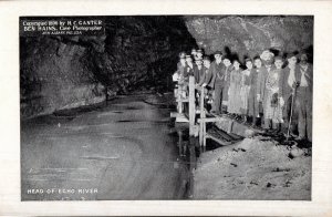 RPPC Head of the Echo River, Mammoth Caves, Kentucky Postcard