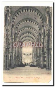 Vezelay Old Postcard inside the & # 39eglise