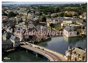 Modern Postcard Sable Sur Sarthe Vue Generale Aerienne