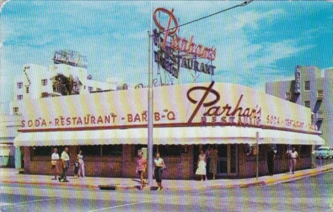 Florida Miami Beach Parham's Restaurant 73rd and Collins Avenue