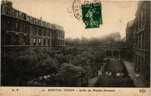 CPA PARIS 20e Hopital Tenon - Jardin des Malades (254562)