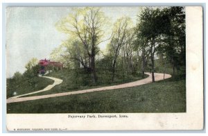 c1905 Fejervary Park Davenport Iowa IA M. Montgomery Antique Postcard